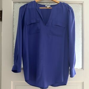 Long sleeve, silk blouse. Dress up or dress down!